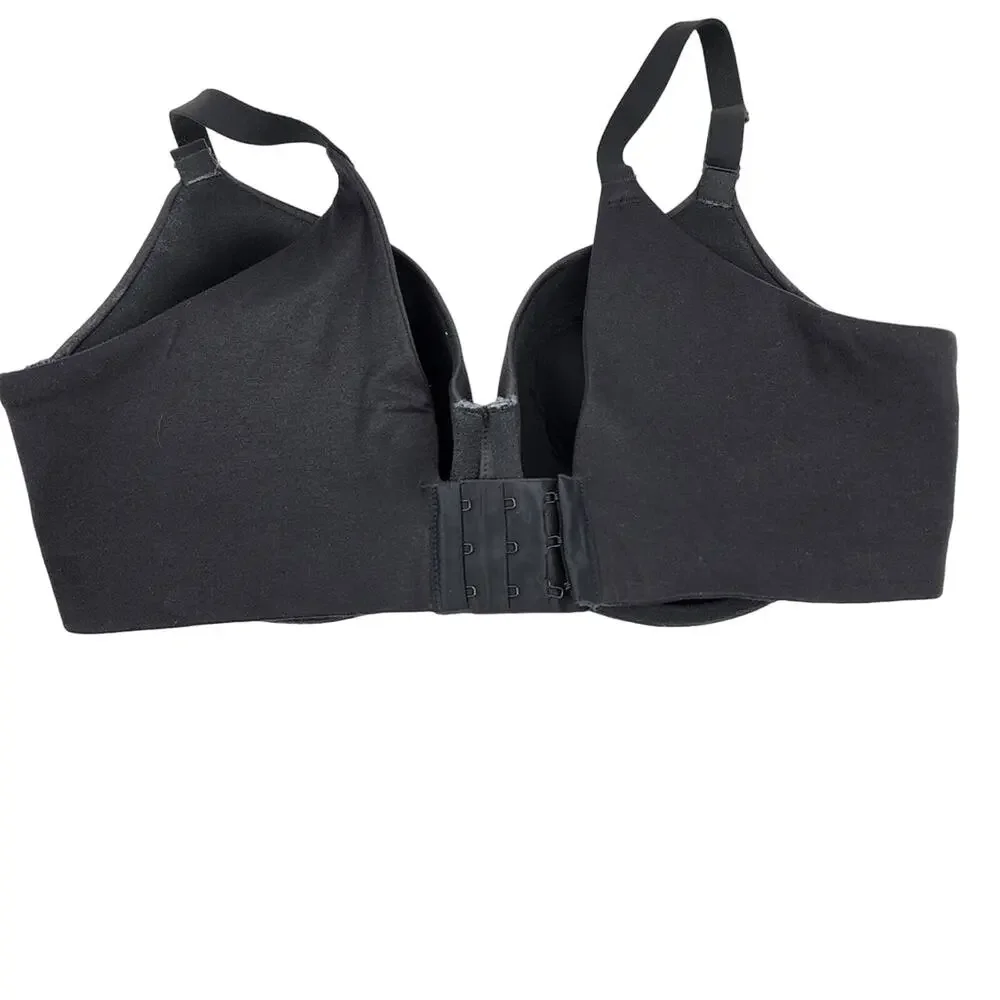 Cacique Black Underwire Full Coverage Lightly Lined Balconette Bra Size 38DDD